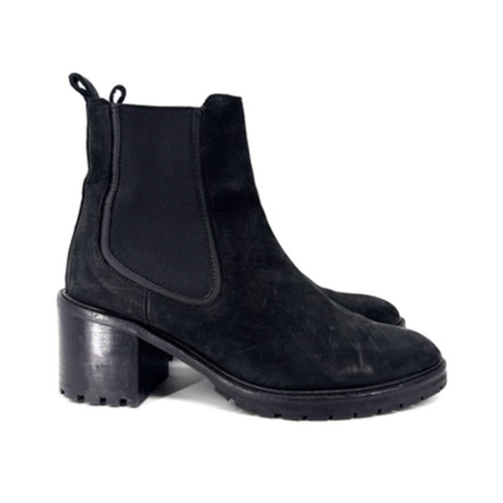 Thursday Boots Chelsea Booties 9.5 Black Matte Suede Legend Everyday